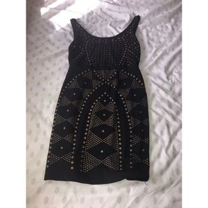 Gold and Black Dress